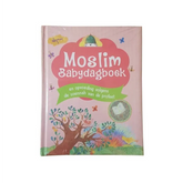 Roze moslim babydagboek voor pasgeborene met islamitische herinneringen